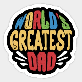 worlds greatest dad Sticker